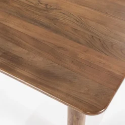 Acacia houten eettafel met afgeronde hoeken>Straluma Discount
