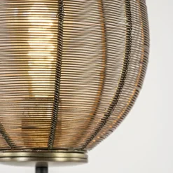 Antiek bronzen tafellamp Yaelle Light and Living><noscript><img width=