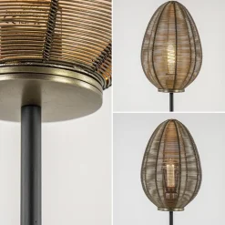 Antiek bronzen tafellamp Yaelle Light and Living><noscript><img width=