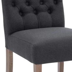 Antraciete eetkamerstoel met eiken poten><noscript><img width=