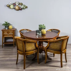 Armstoel met webbing en stoffen zitting><noscript><img width=