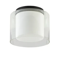 Badkamer plafondlamp helder met opaal glas IP44>Straluma