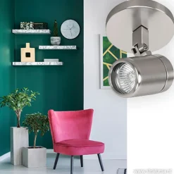 Badkamer spot Rain nikkel verstelbaar><noscript><img width=