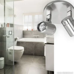 Badkamerlamp Rain  2 lichts nikkel IP44><noscript><img width=