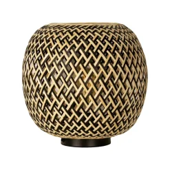 Bamboe tafellamp naturel met zwart>Straluma Clearance