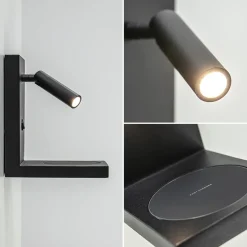 Bedlamp leesspot zwart incl. fast charger><noscript><img width=