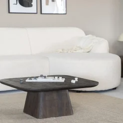 Bijzettafel Aron bruin 80x80 cm><noscript><img width=