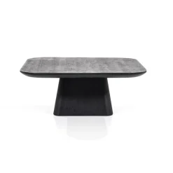 Bijzettafel Aron zwart 80x80 cm>Straluma Outlet