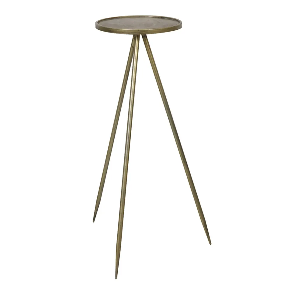 Bijzettafel Envira antiek goud Ø35x98,5 cm>Straluma Outlet