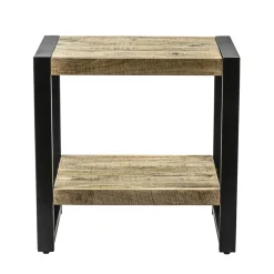 Bijzettafel 2-laags mango hout naturel>Straluma Best