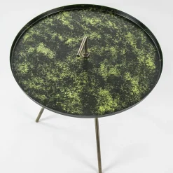 Bijzettafel Saphire groen met brons 45 cm>Straluma Online