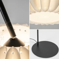 Booglamp Arena zwart/kap wit><noscript><img width=