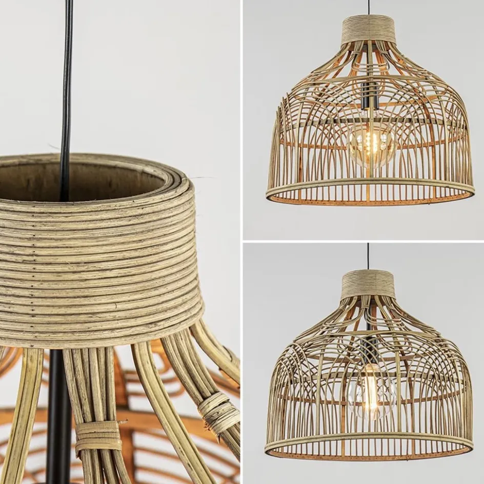 Botanische hanglamp Pocita rotan naturel 48 cm>Straluma