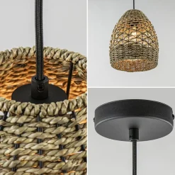 Botanische hanglamp touw 24 cm><noscript><img width=