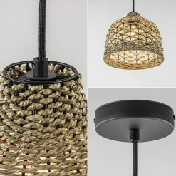 Botanische hanglamp touw 30 cm><noscript><img width=