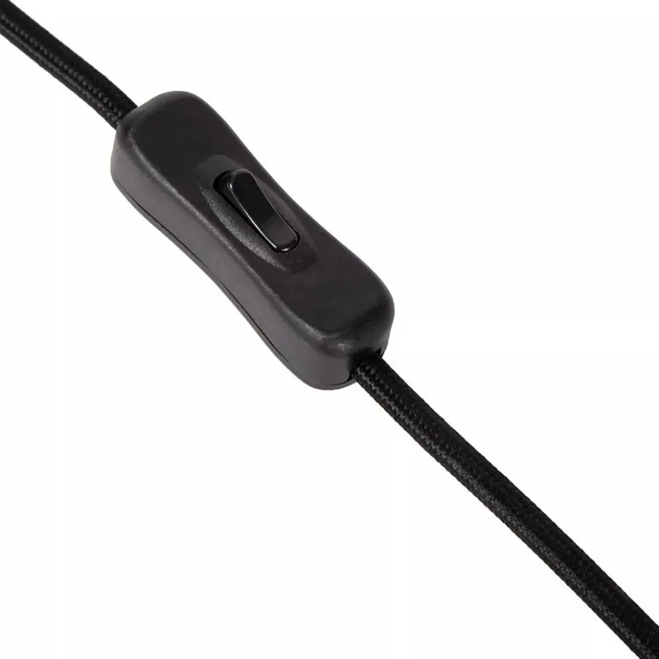 Botanische tafellamp gevlochten papier zwart>Straluma Outlet