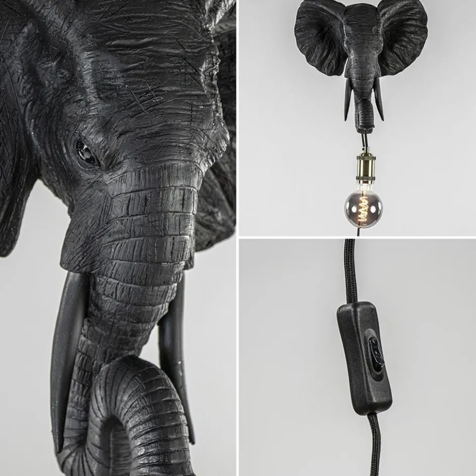Botanische wandlamp Elephant mat zwart>Straluma Best
