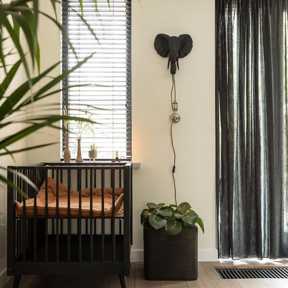 Botanische wandlamp Elephant mat zwart>Straluma Best