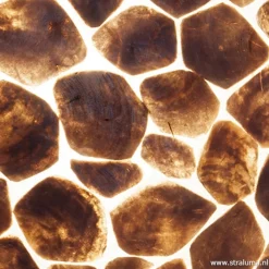 Bruin gouden hanglamp met capiz schelpen><noscript><img width=