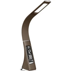 Bruine bureaulamp LED met klok en alarmfunctie>Straluma Hot
