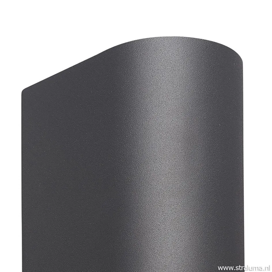 Buitenlamp afgerond up+down antra. IP54>Straluma Outlet