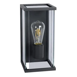 Buitenlamp antraciet/glas met bewegingssensor IP54>Straluma Clearance