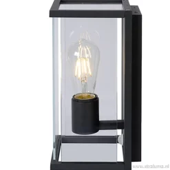 Buitenlamp antraciet/glas met bewegingssensor IP54><noscript><img width=