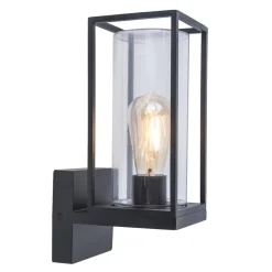 Buitenlamp Flair lantaarn op voet zwart IP44>Straluma