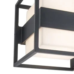 Buitenlamp kubus IP54 inclusief LED donker grijs>Straluma