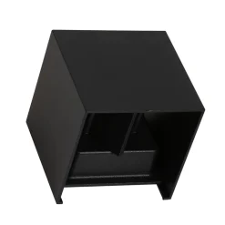 Buitenlamp Logan zwart + sch.sensor IP54>Straluma Online