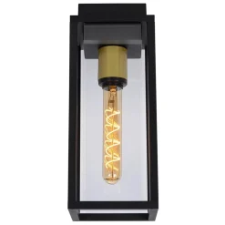 Buitenlamp plafond zwart met goud IP54><noscript><img width=