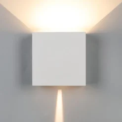 Buitenlamp rechthoekig wit IP65>Straluma Best