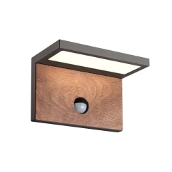 Buitenlamp Ruka antra/hout sensor IP54>Straluma Sale