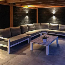 Buitenlamp up+down zwart afgerond IP54><noscript><img width=