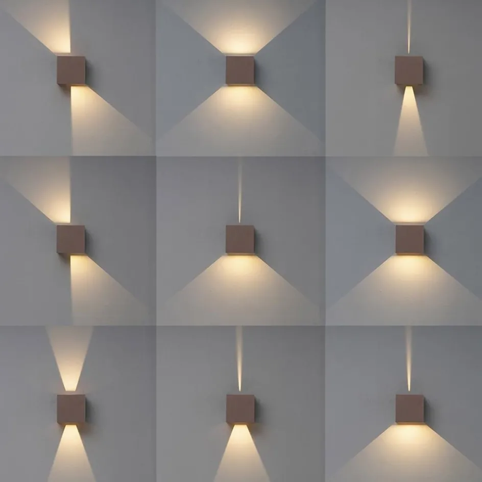 Buitenlamp wand bruin up+down IP54>Straluma Best