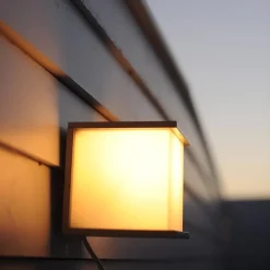 Buitenlamp wand kubus IP44 donker grijs><noscript><img width=