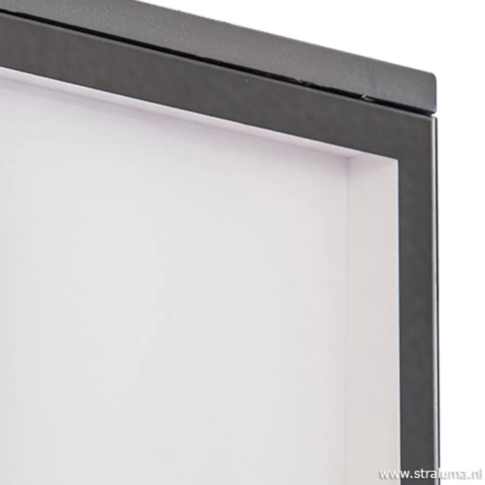 Buitenlamp wand rechthoek antraciet IP54>Straluma Clearance