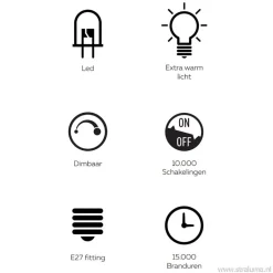 Calex Kalmar lichtbron titanium 5w e27><noscript><img width=