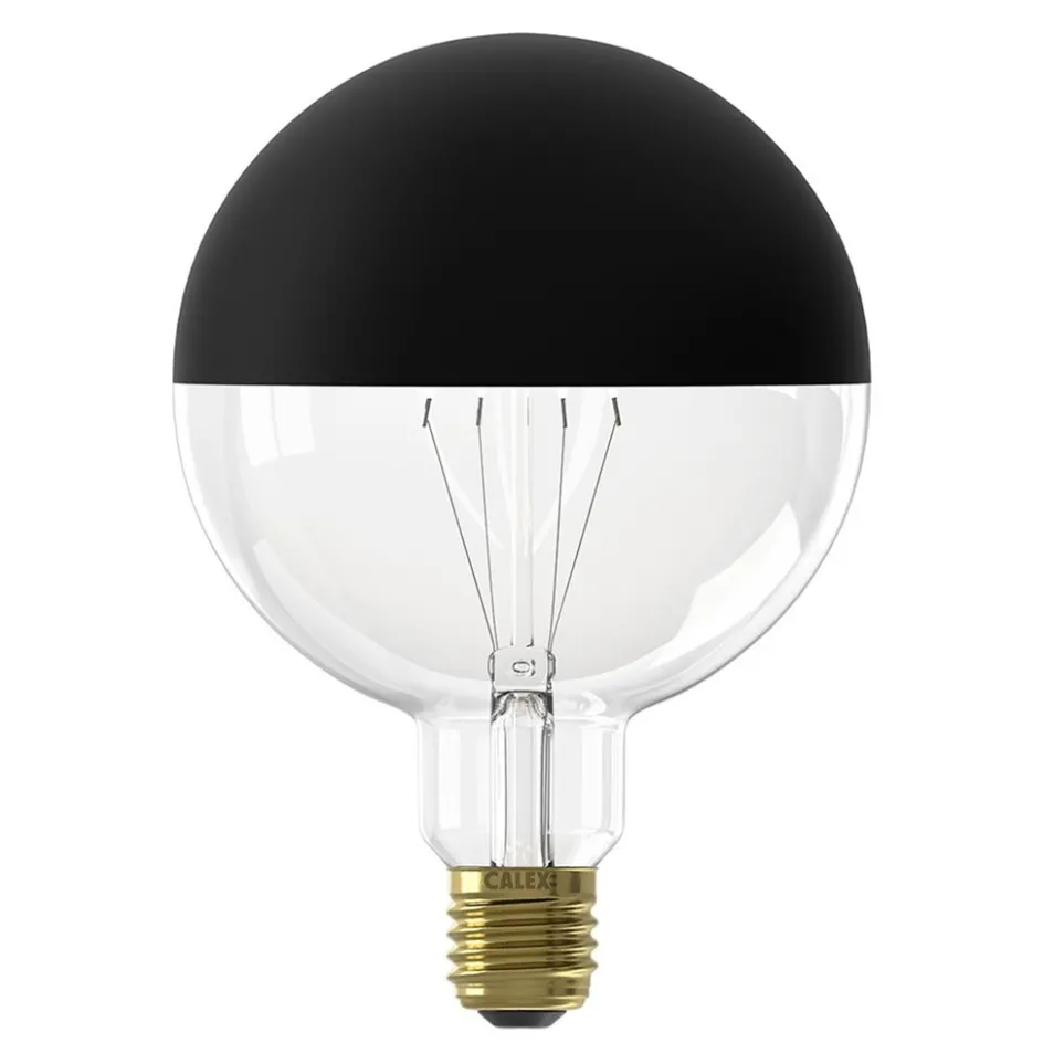 Calex LED G125 kopspiegel zwart dimbaar>Straluma