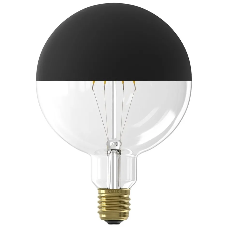 Calex LED G125 kopspiegel zwart dimbaar>Straluma