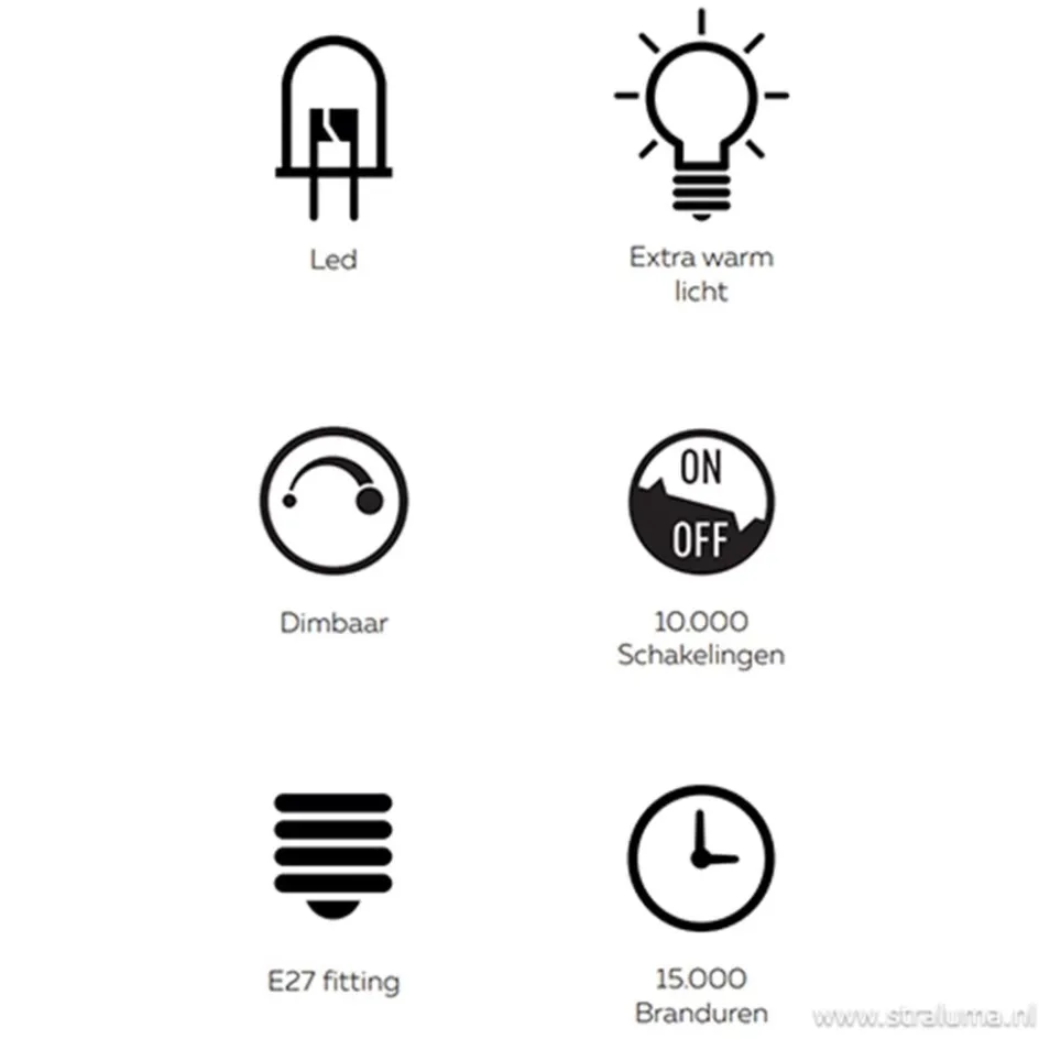 Calex Megaglobe led gold 3w e27>Straluma Discount