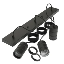 Calex multipendel 3-lichts balk E27 pendels zwart>Straluma Sale