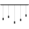 Calex multipendel plafondbalk 5-lichts E27 pendels zwart>Straluma New
