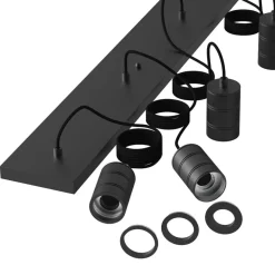 Calex multipendel plafondbalk 5-lichts E27 pendels zwart>Straluma New