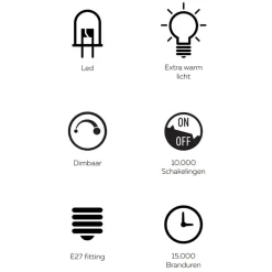 Calex Organic Natural dimbaar 6w e27><noscript><img width=
