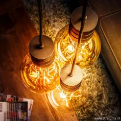 Calex Retro pendel brons 1.5 m e27>Straluma New