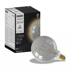 Calex Smart Home E27 Globe LED filament smoke G125>Straluma Discount
