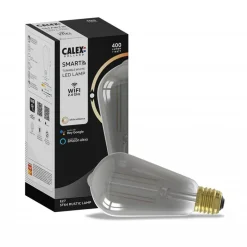 Calex Smart Home E27 LED filament smoke ST64>Straluma Best