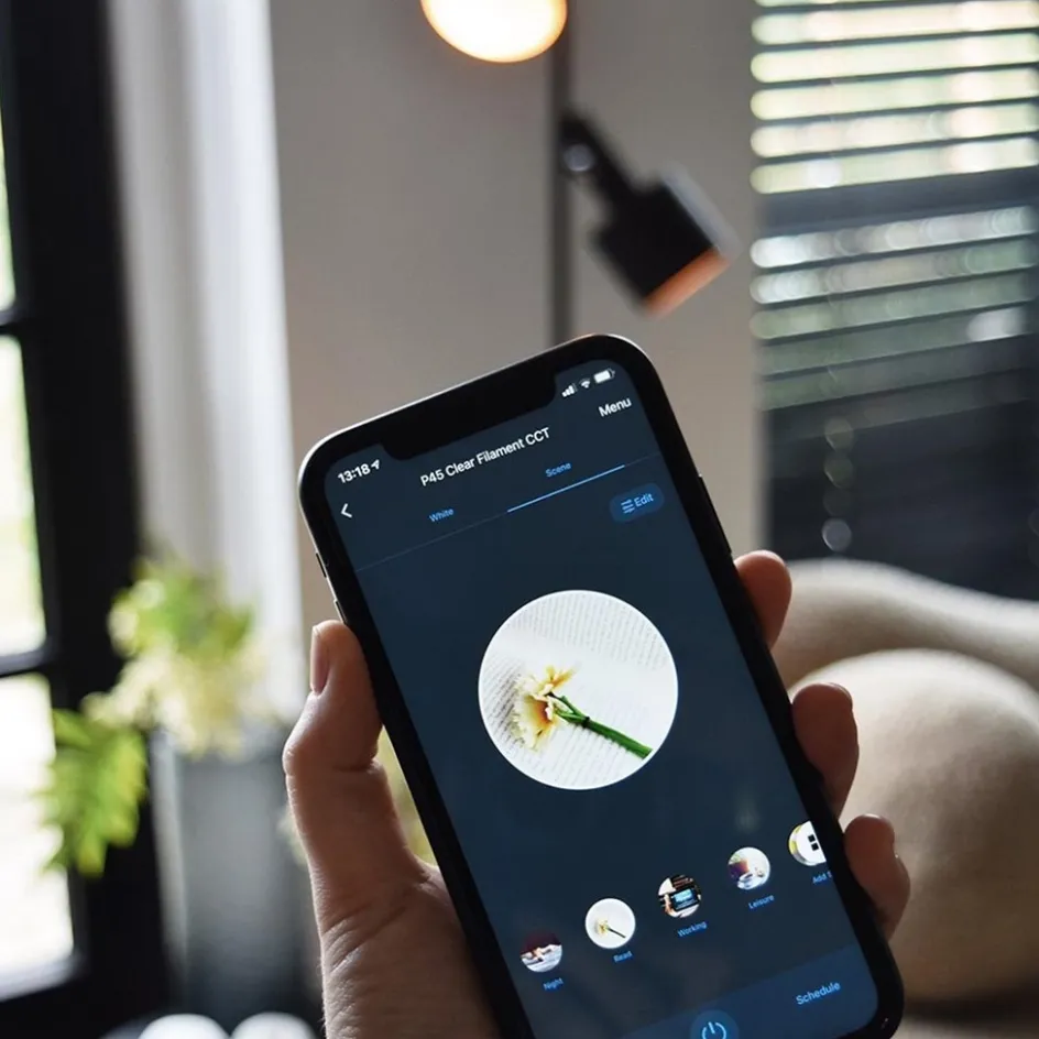 Calex Smart Home E27 LED filament helder kogellamp P45>Straluma Online