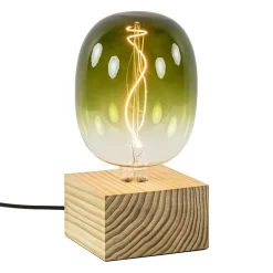 Calex tafellamp Wood FSC vierkant>Straluma Online